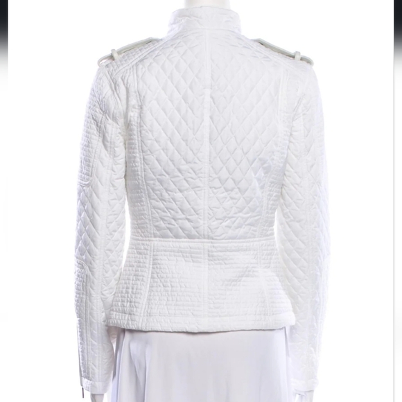 Barbour International Folco Extractor Quilted Jacket White 14 Bikercore - Picture 2 of 13